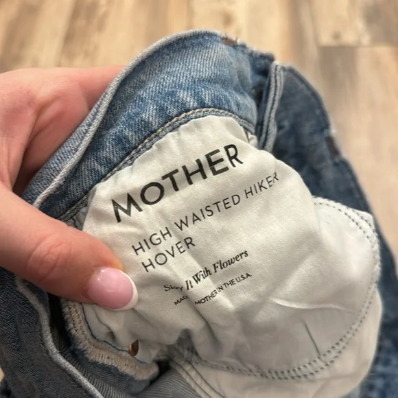 MOTHER High Waisted Hiker Hover in Slay It With Flowers